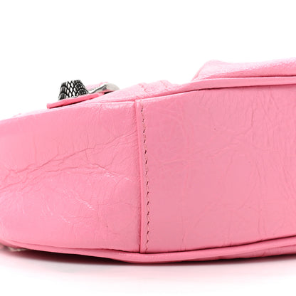 Balenciaga Agneau Arena Le Cagole Chain Shoulder Bag XS Sweet Pink 9 of 9