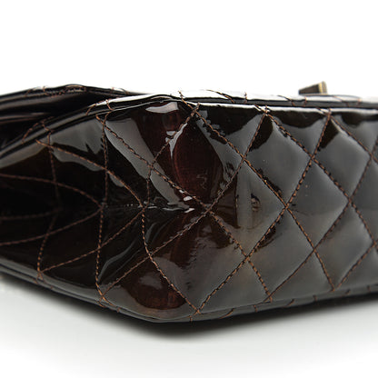 Chanel Distressed Patent Quilted 2.55 Reissue 227 Flap Black 13 of 15