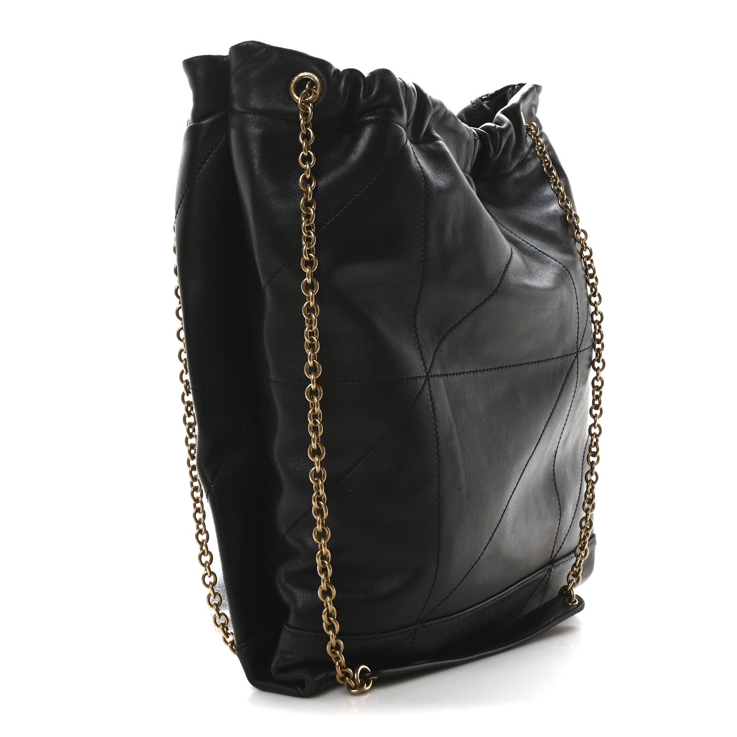 Saint Laurent Lambskin Matelasse Monogram Medium Jamie 4.3 Pochon Black 4 of 11