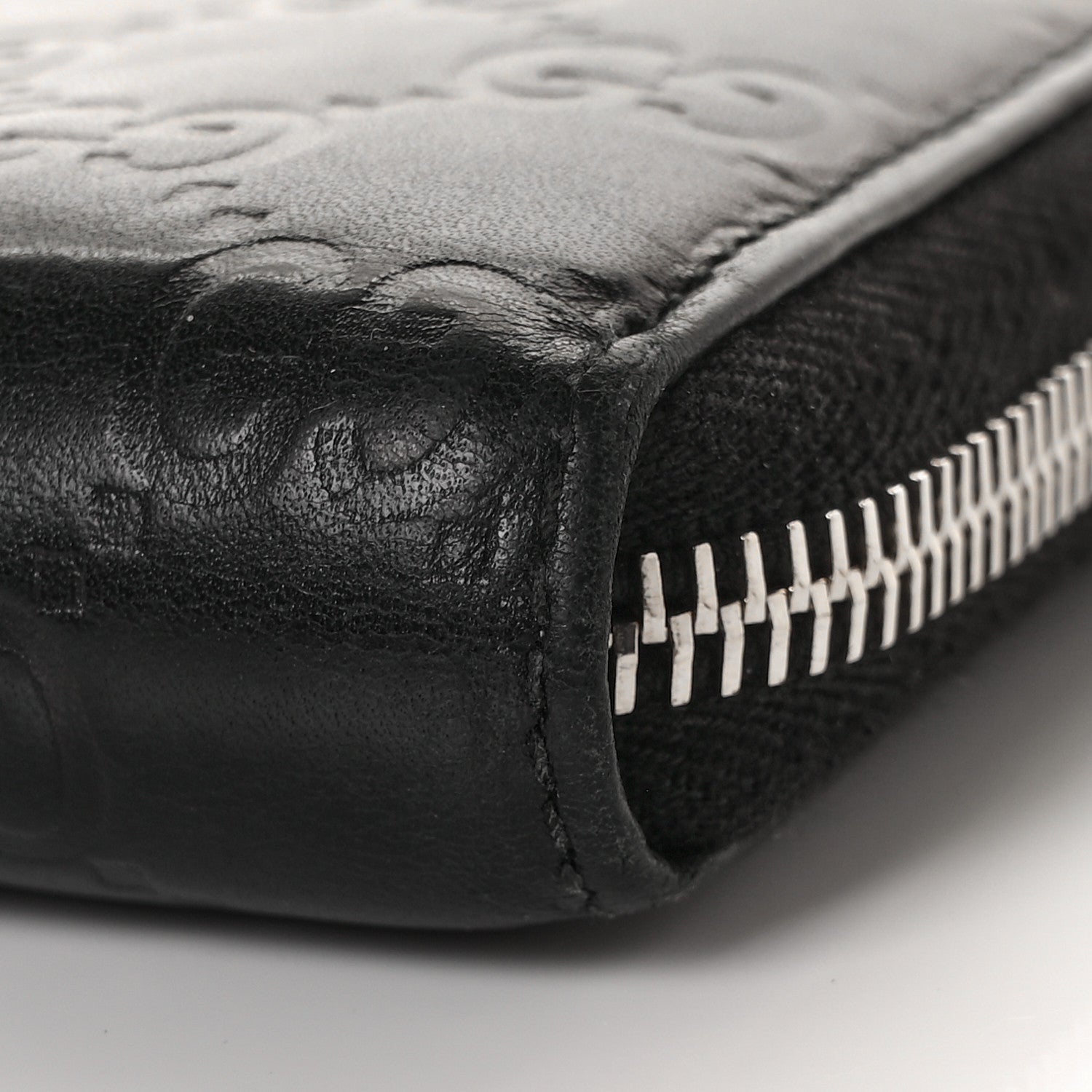 Gucci Guccissima Large Twins Zip Around Wallet Black 8 of 8