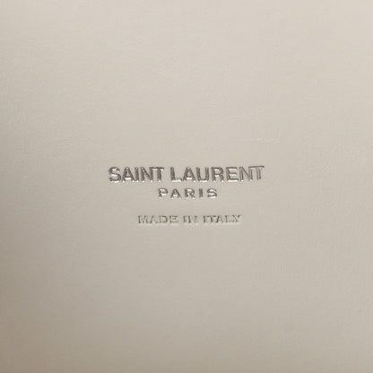 Saint Laurent Grained Calfskin Baby Sac De Jour White Black 7 of 9