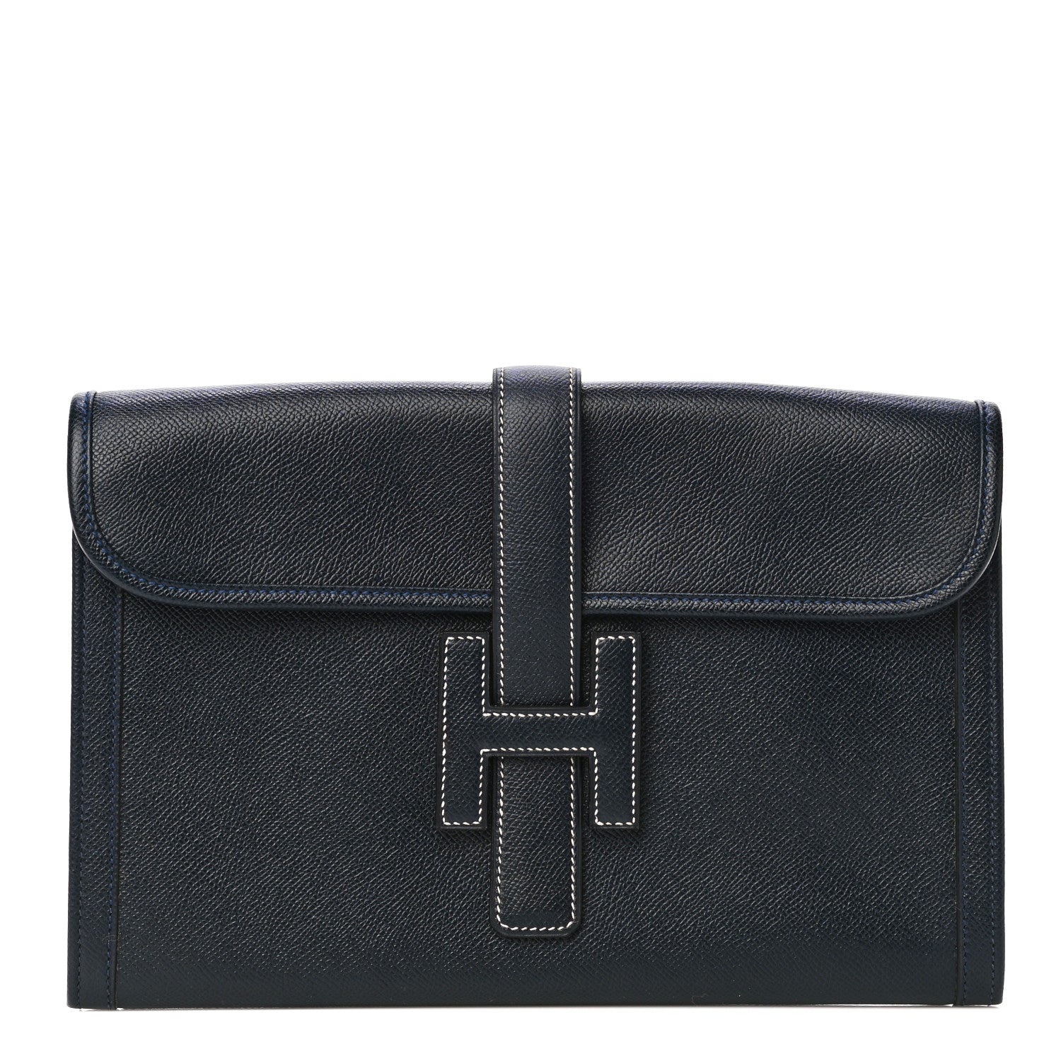 Hermes Courchevel Jige PM Clutch Indigo 1 of 9
