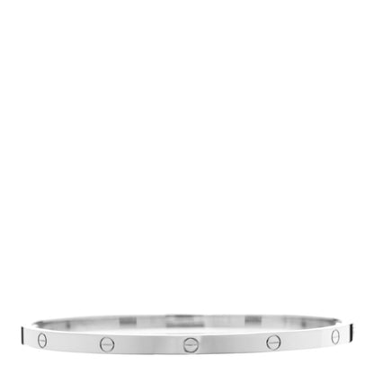 Cartier 18K White Gold Small LOVE Bracelet 18 2 of 5
