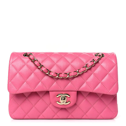 Chanel Caviar Quilted Small Double Flap Pink 1 of 10