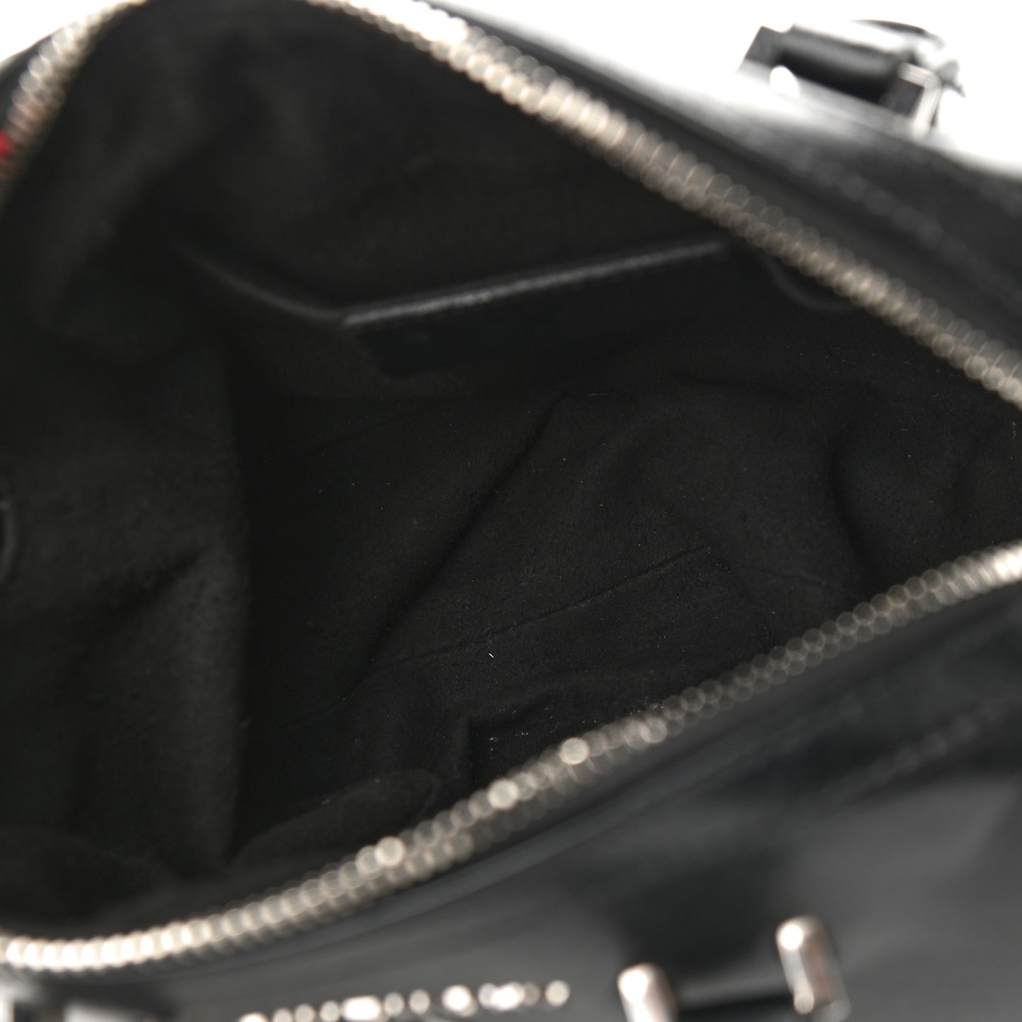Calfskin Star Micro Lucrezia Black Silver