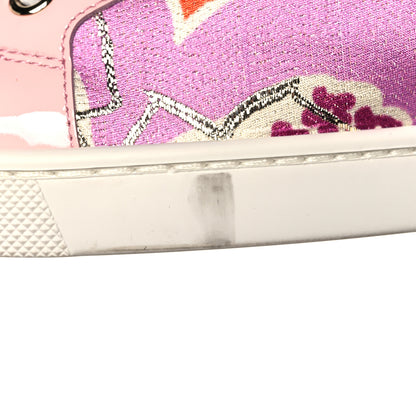 Christian Louboutin Patent Tissu Kyoto Flamingirl Flats 39.5 Multicolor 8 of 10