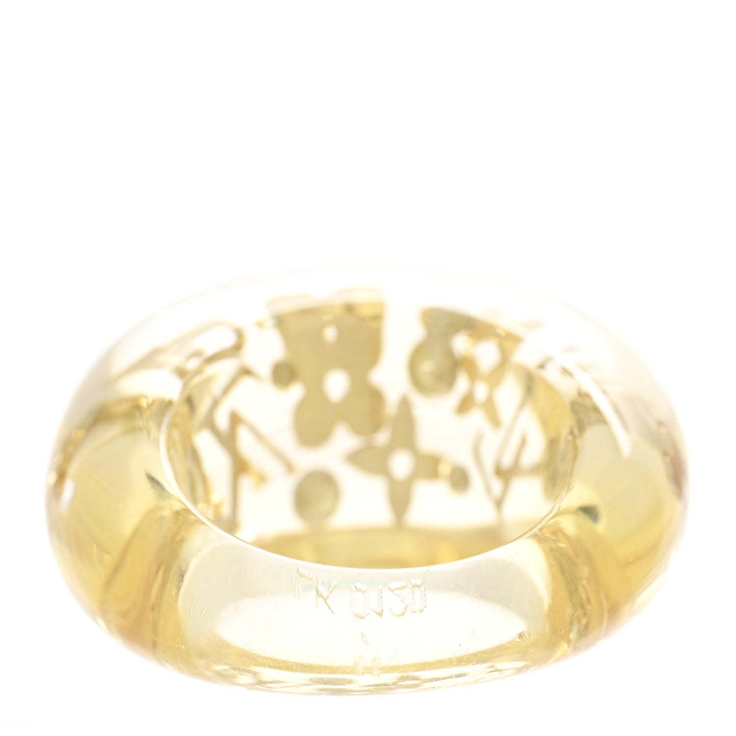 Resin Swarovski Inclusion Ring M 53 6.5 Transparent