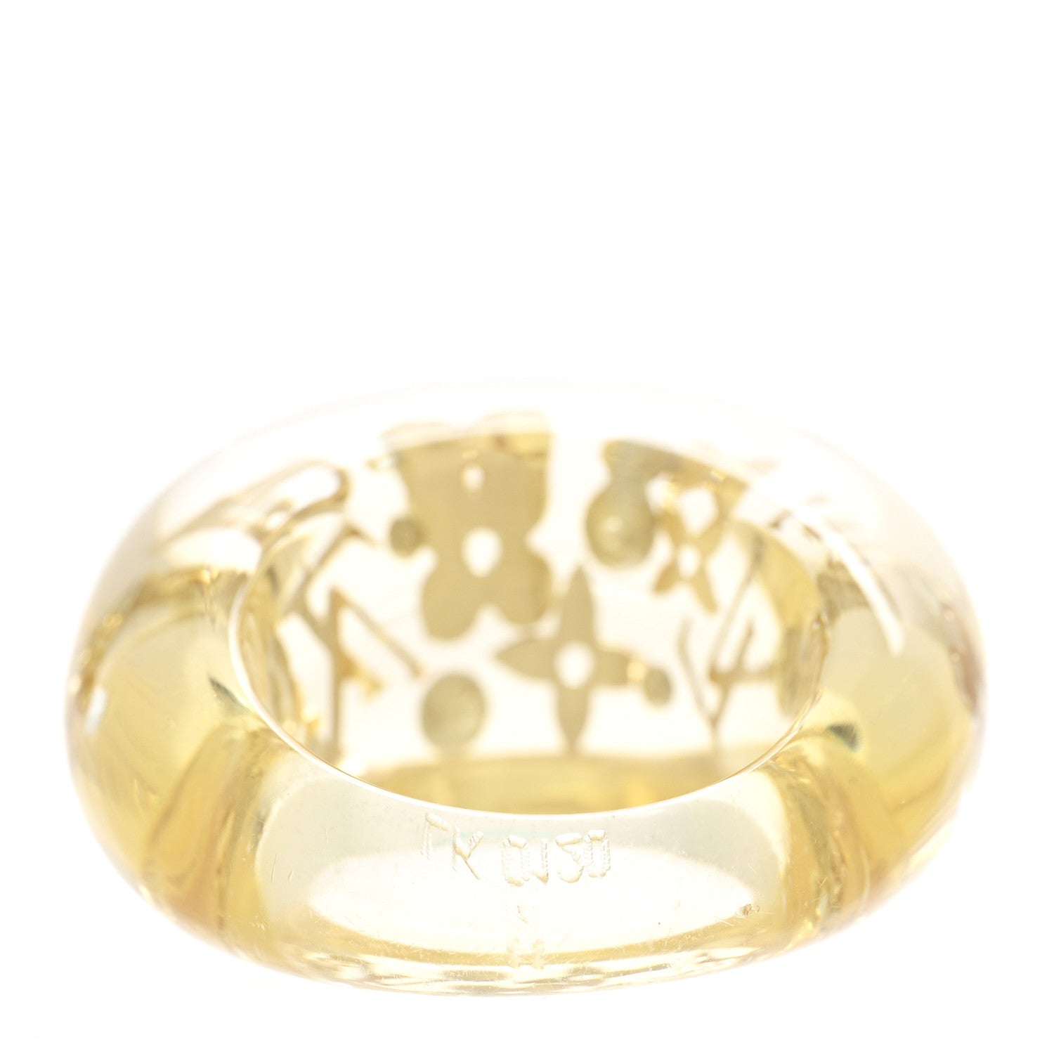 Louis Vuitton Resin Swarovski Inclusion Ring M 53 6.5 Transparent 3 of 4