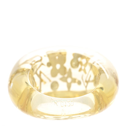 Louis Vuitton Resin Swarovski Inclusion Ring M 53 6.5 Transparent 3 of 4