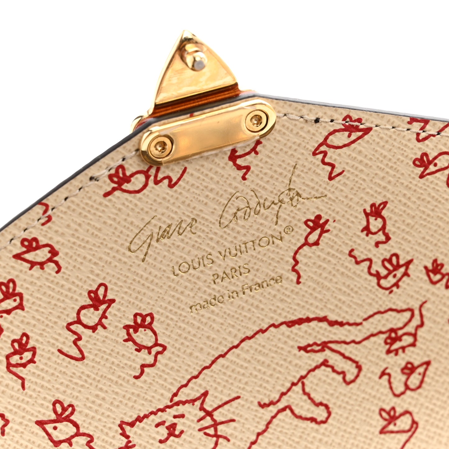 Monogram Grace Coddington Kirigami Organizer On Chain Beige