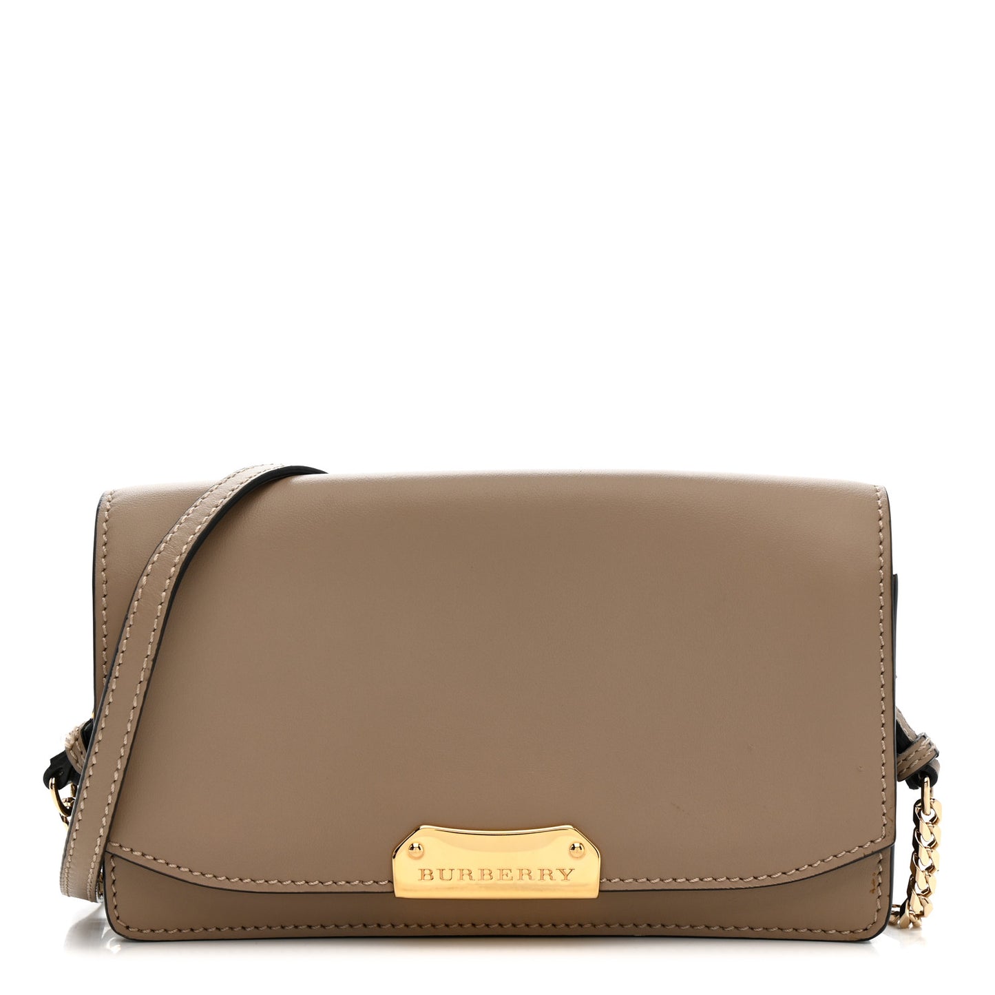Calfskin Small Madison Chain Clutch Rose Beige