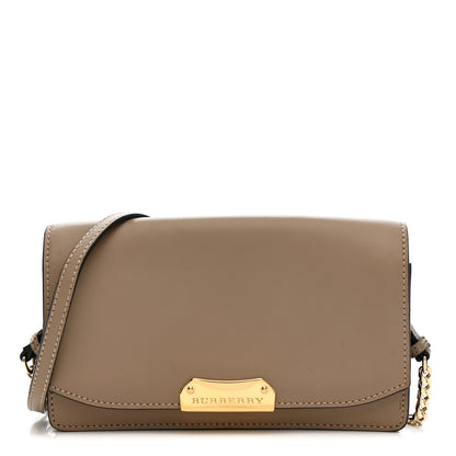Burberry Calfskin Small Madison Chain Clutch Rose Beige 1 of 14
