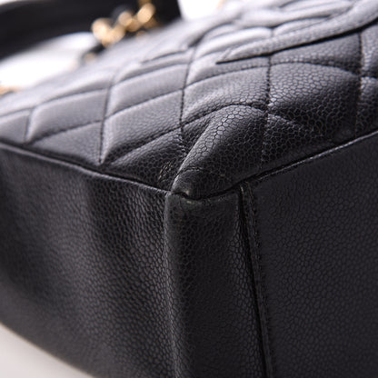 Chanel Caviar Quilted Petit Shopping Tote PST Black 8 of 13