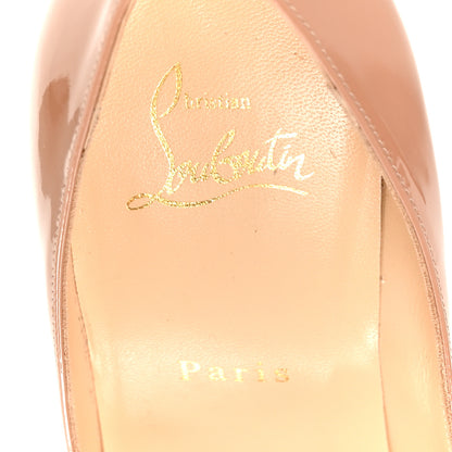 Christian Louboutin Patent Decollete 554 100 Pumps 38.5 Nude 7 of 8