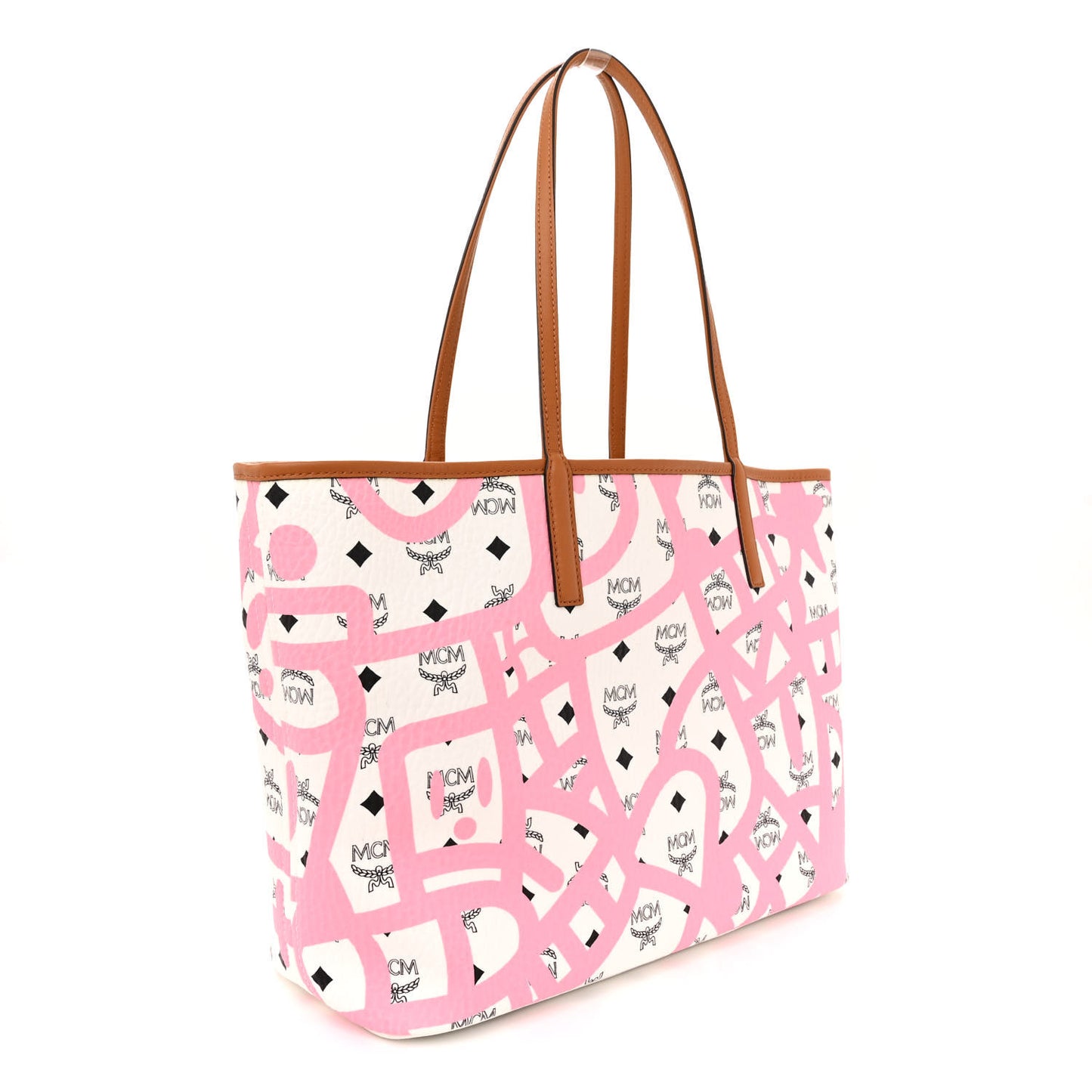 X Eddie Kang Visetos Medium Reversible Shopper Tote White