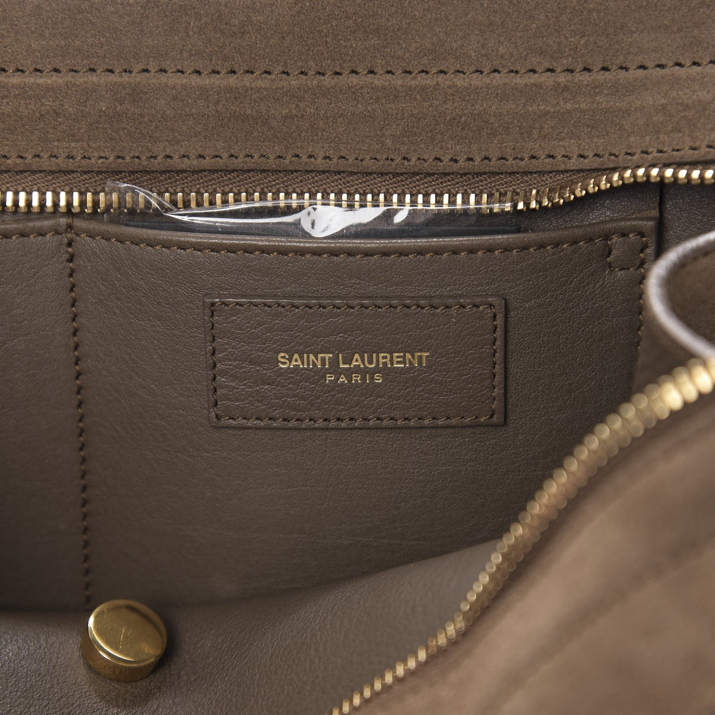 Suede Small Classic Y Cabas Fog