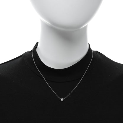Tiffany Platinum Diamond .24ct Elsa Peretti Diamonds By The Yard Pendant Necklace 2 of 4