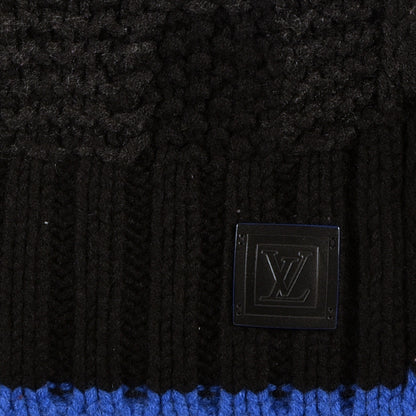 Louis Vuitton Cashmere Damier Helsinki Scarf Black 3 of 4
