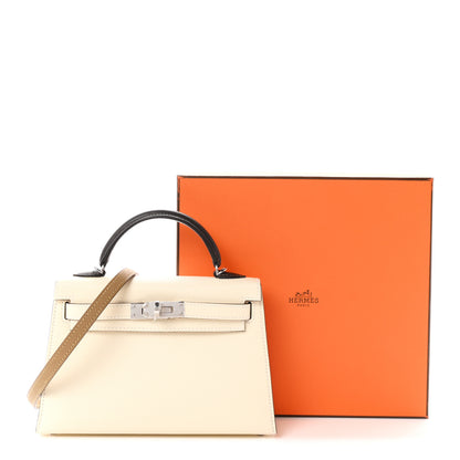 Hermes Epsom Mini Kelly Sellier 20 Nata Terre Bai Brun 11 of 11