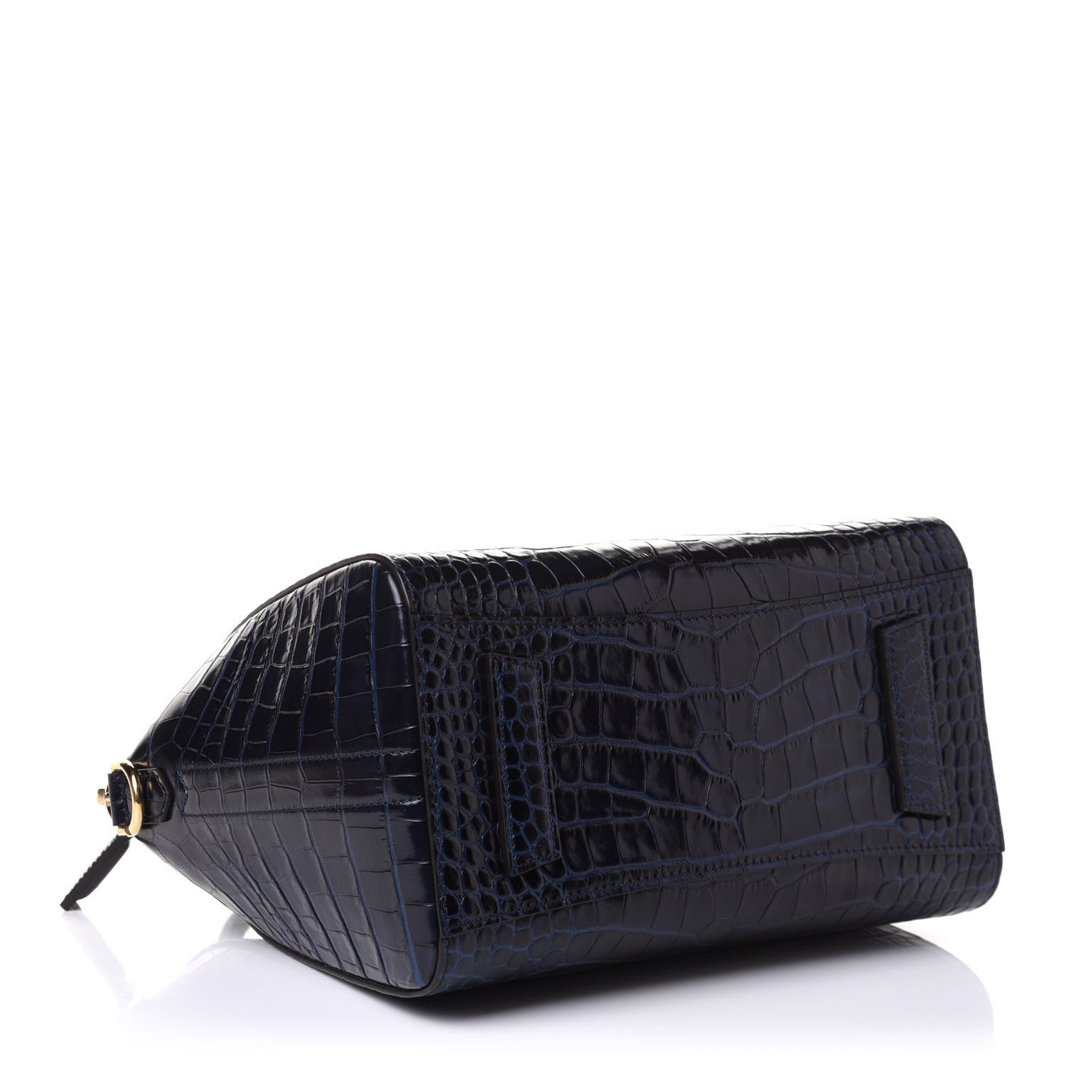 Givenchy Calfskin Crocodile Embossed Small Antigona Deep Blue 5 of 11