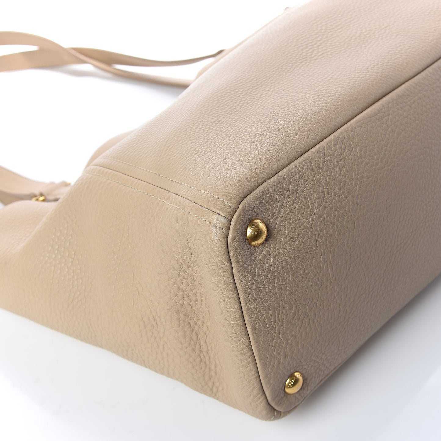 Vitello Daino Side Pocket Tote Sabbia