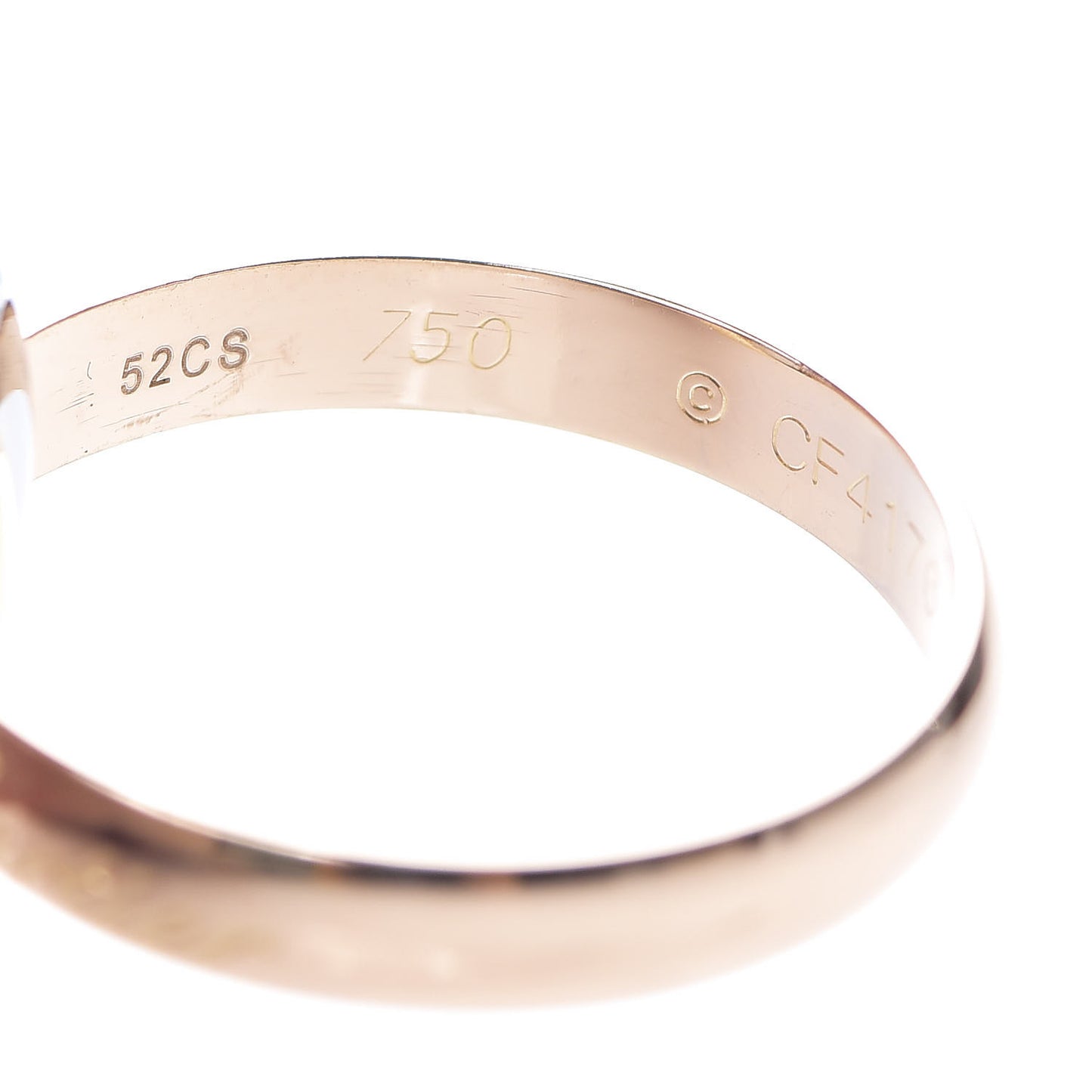 18K Pink Yellow White Gold Classic Trinity Ring 52 6