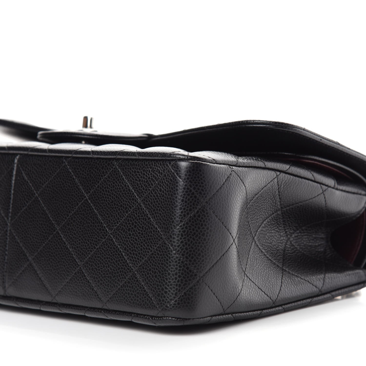 Chanel Caviar Quilted Jumbo Double Flap Black 7 of 13