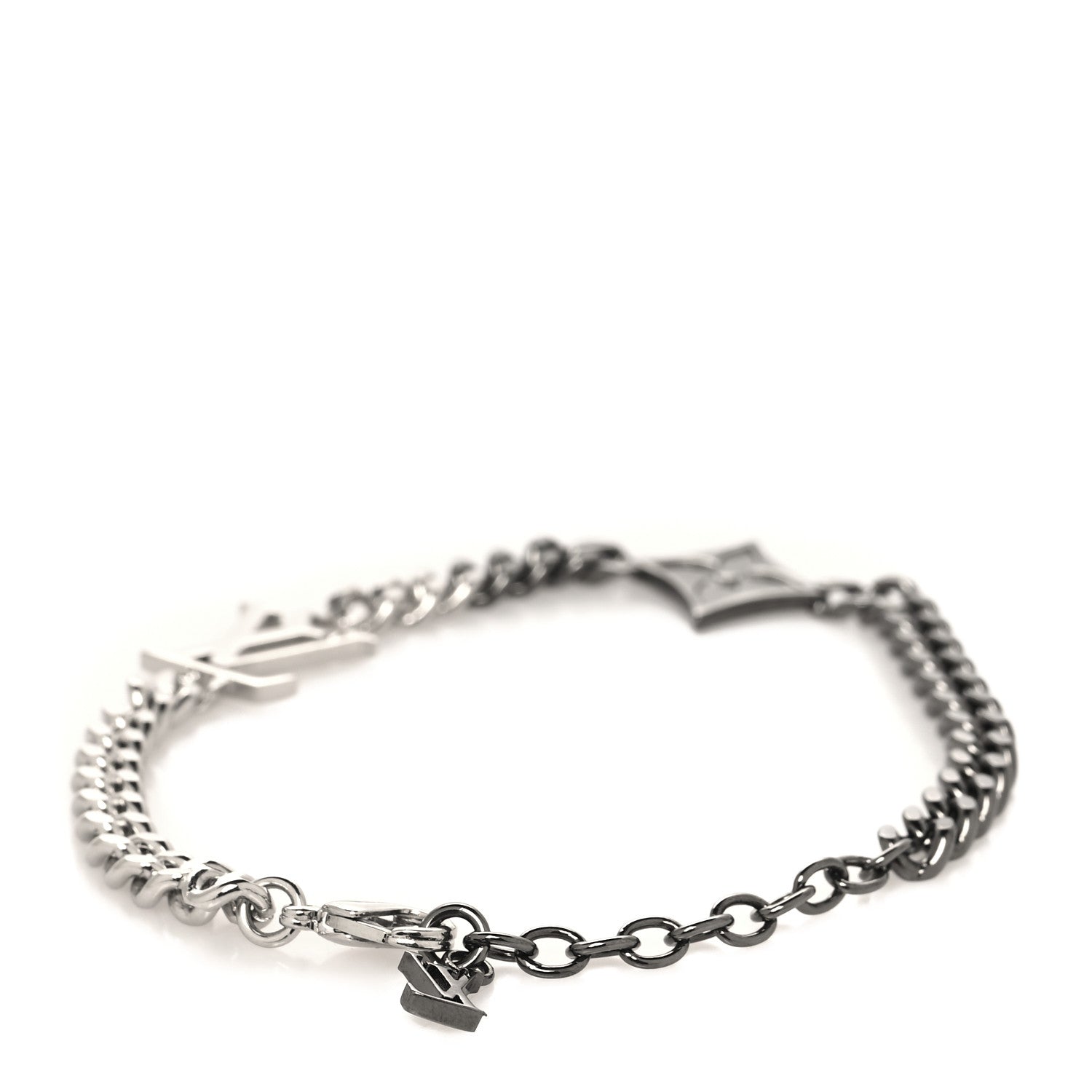 Louis Vuitton Brass LV Instinct Bracelet Silver 3 of 5