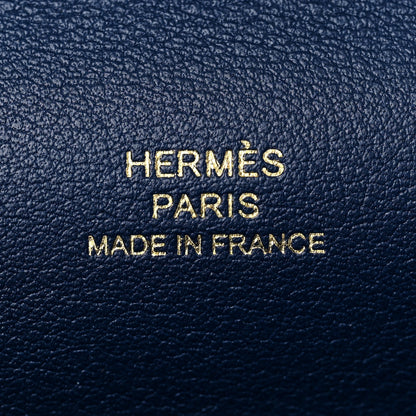 Hermes Swift Kelly Pochette Clutch Bleu Navy 18 of 26