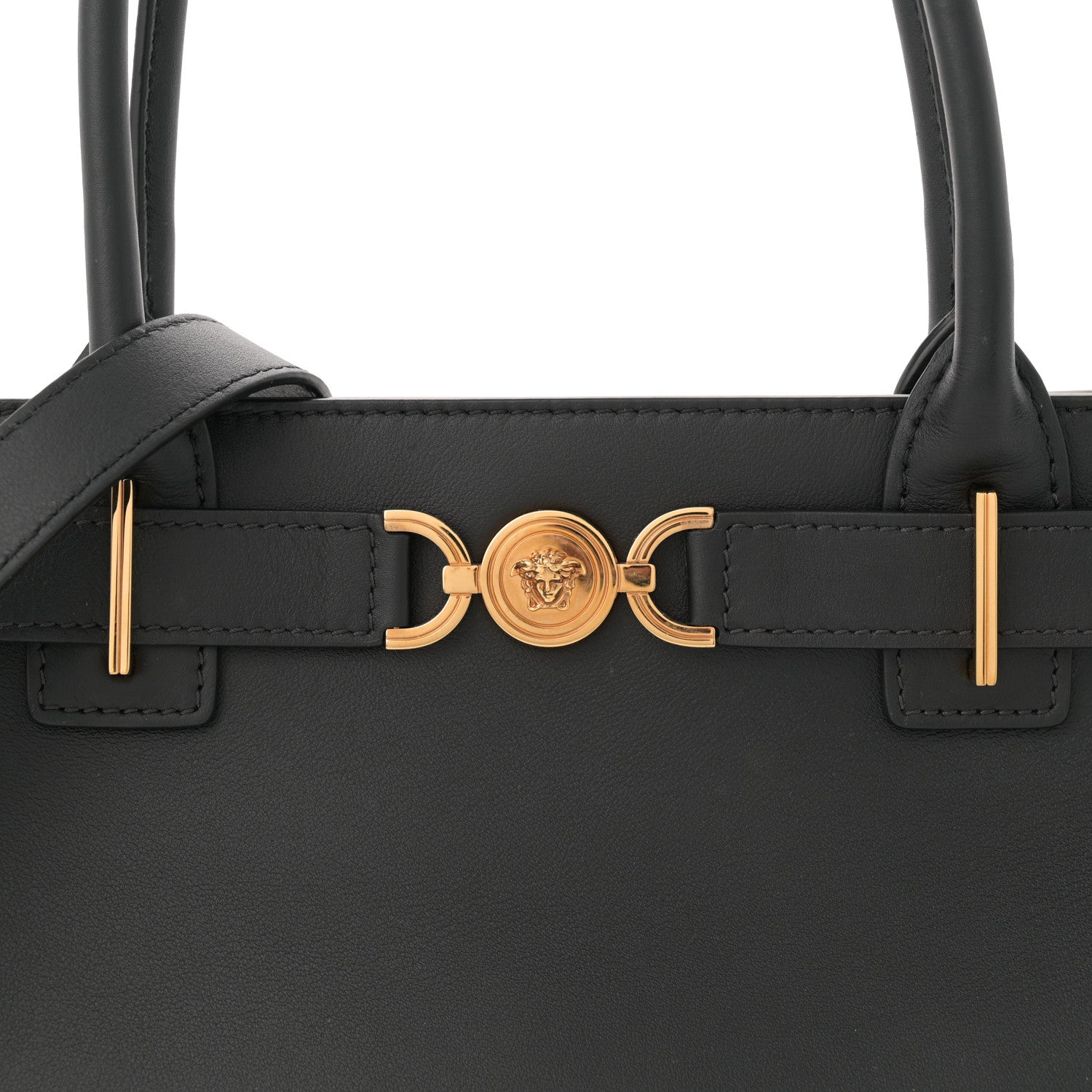 Versace Calfskin Medusa '95 Tote Bag Black 7 of 13