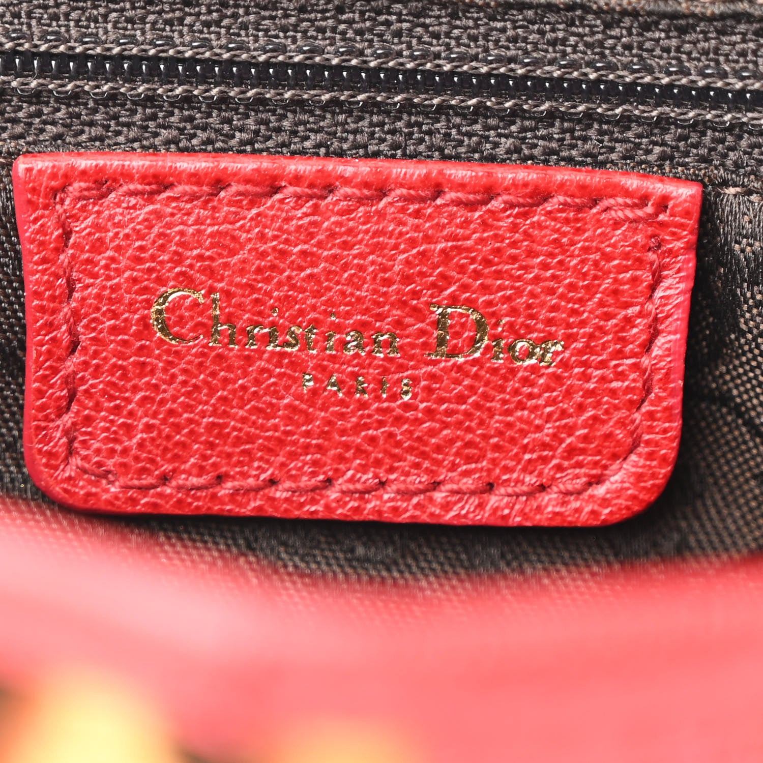 Christian Dior Pony Hair Leopard Saddle Bag Red 6 of 10