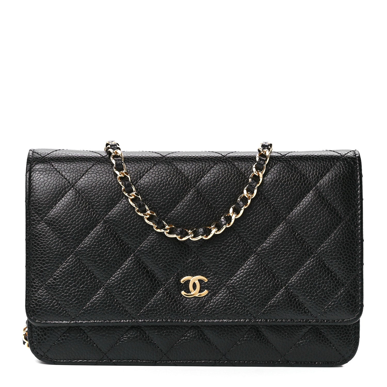Chanel Caviar Quilted Wallet on Chain WOC Black 1 of 12