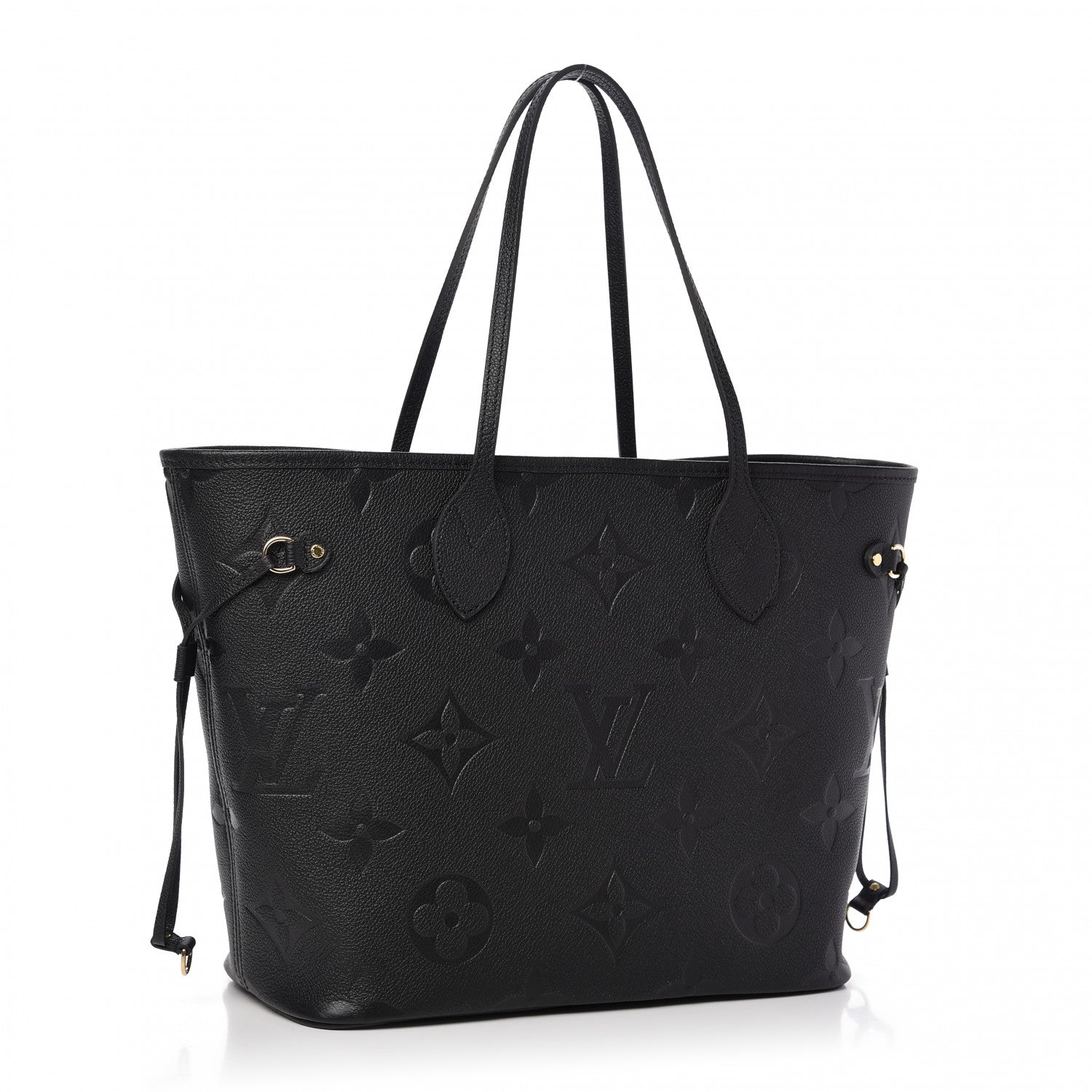 Louis Vuitton Empreinte Monogram Giant Neverfull MM Black 3 of 9