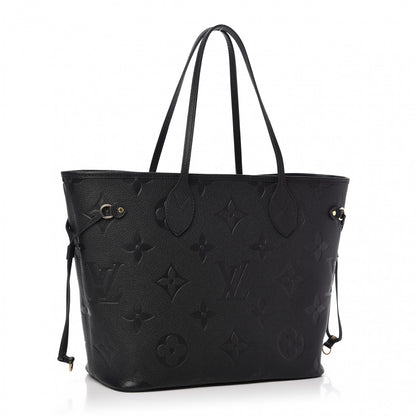 Louis Vuitton Empreinte Monogram Giant Neverfull MM Black 3 of 9
