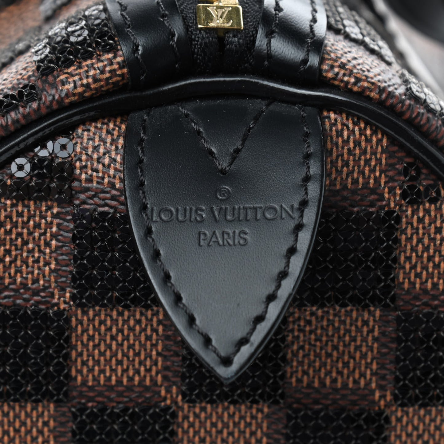 Damier Paillettes Speedy 30 Black