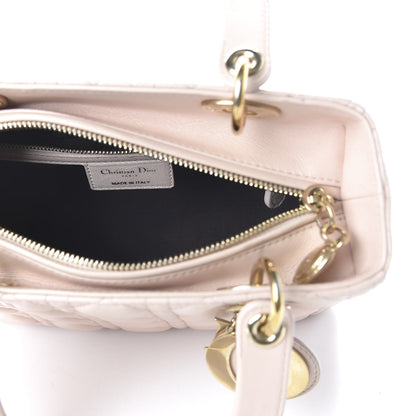 Christian Dior Lambskin Cannage Medium Lady Dior Light Pink 6 of 12