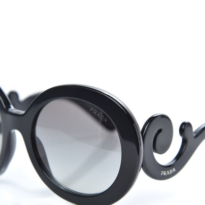 Prada Baroque Sunglasses SPR 27N Black 7 of 8