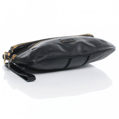 Jimmy Choo Leather Mave Foldover Clutch Black 4 of 7