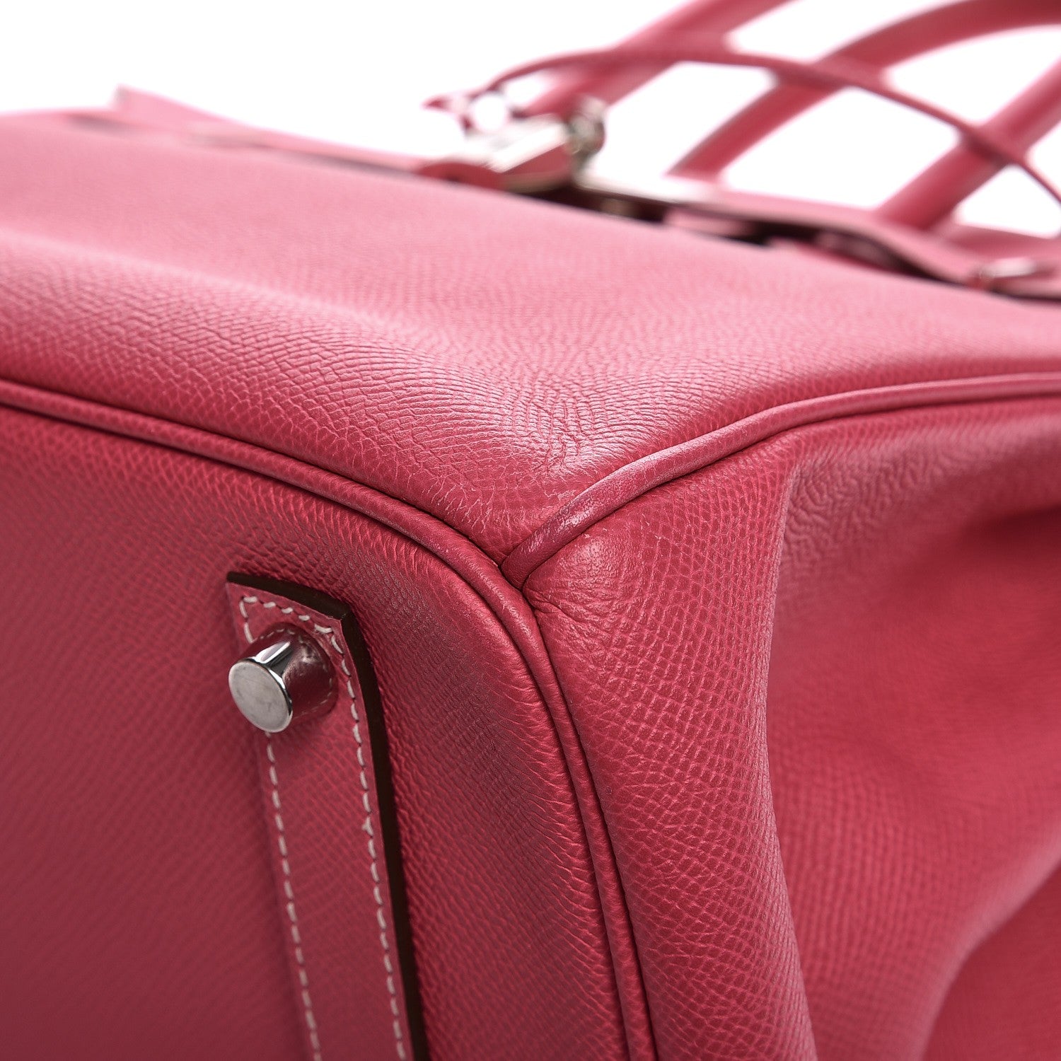 Hermes Epsom Candy Birkin 35 Rose Tyrien Rubis 39 of 41