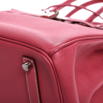 Hermes Epsom Candy Birkin 35 Rose Tyrien Rubis 39 of 41