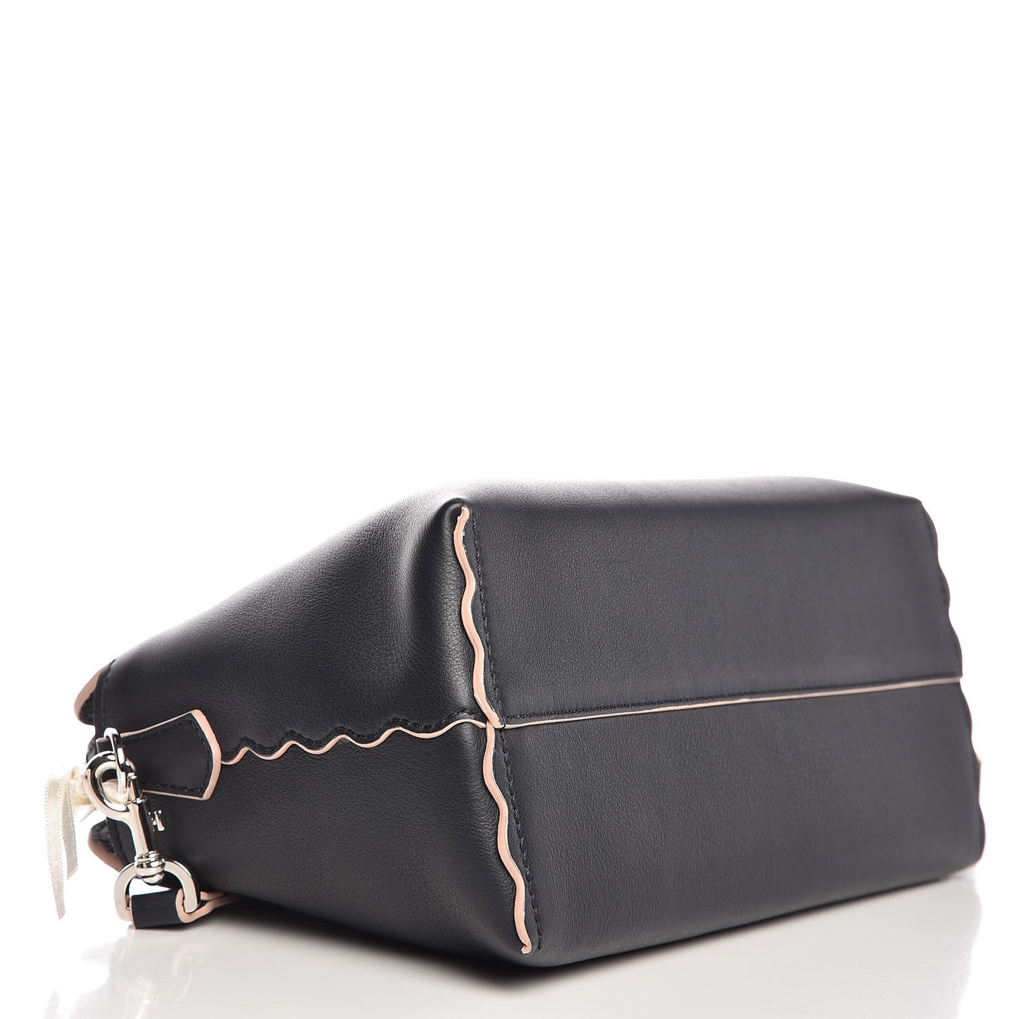 Vitello Dolce Scalloped Studded Medium By The Way Boston Bag Blu Notte