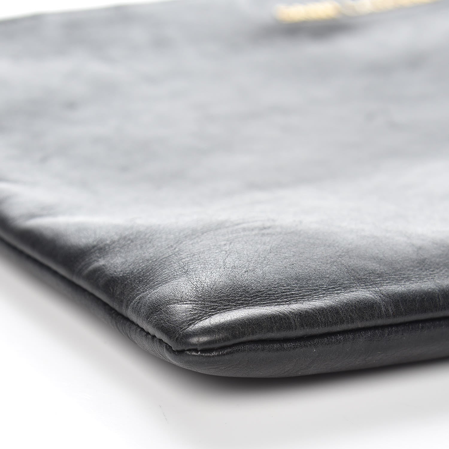 Saint Laurent Calfskin Zipped Clutch Black 14 of 17