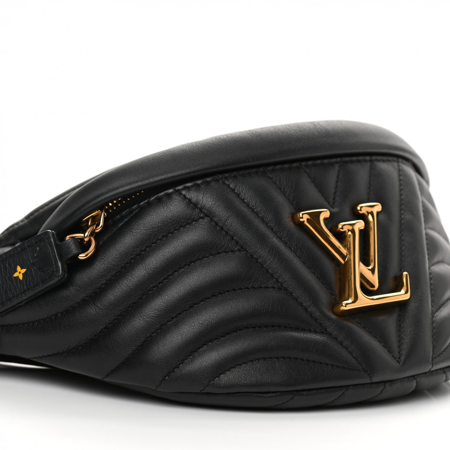 Calfskin Quilted New Wave Bumbag Black