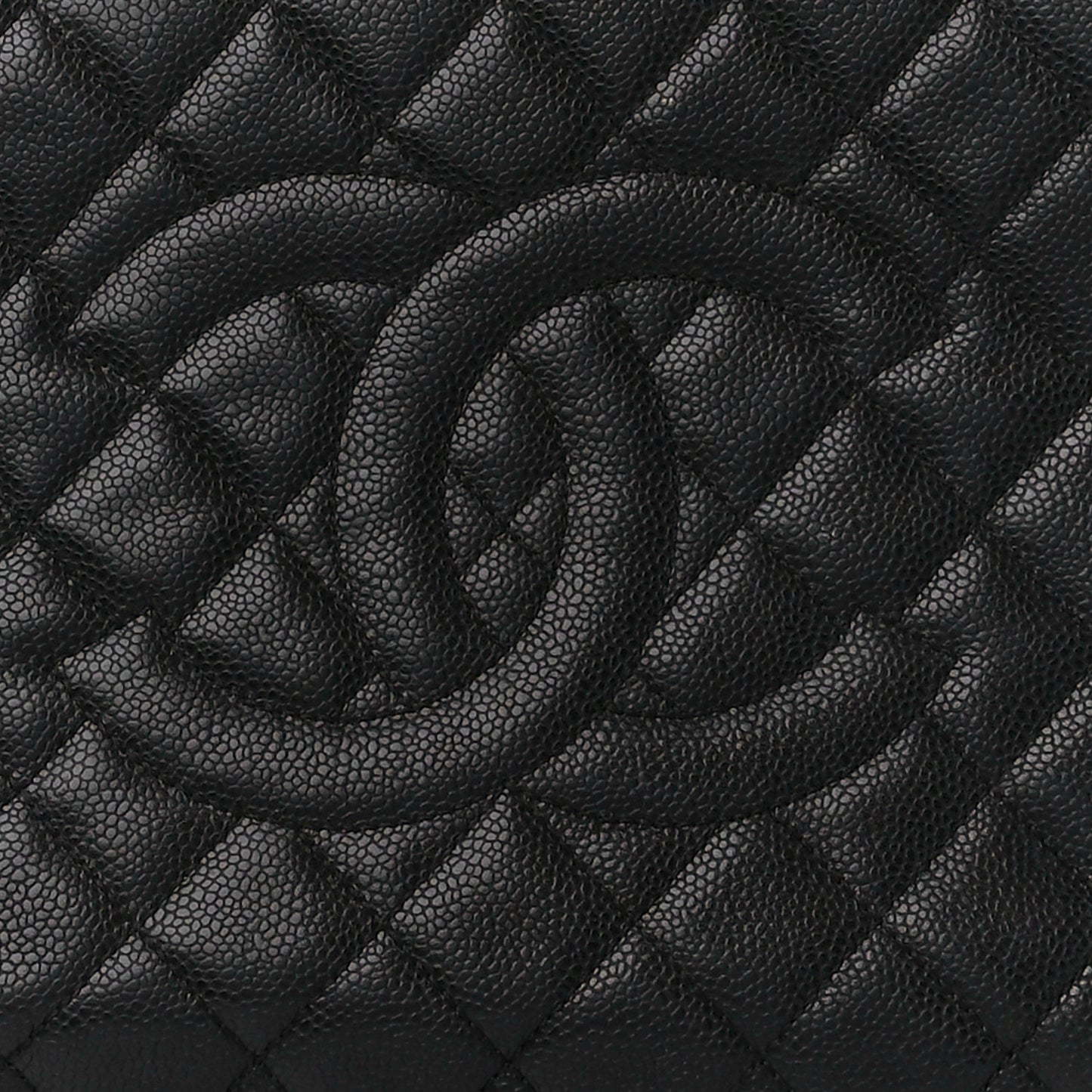 Caviar Quilted Grand Shopping Tote GST Black