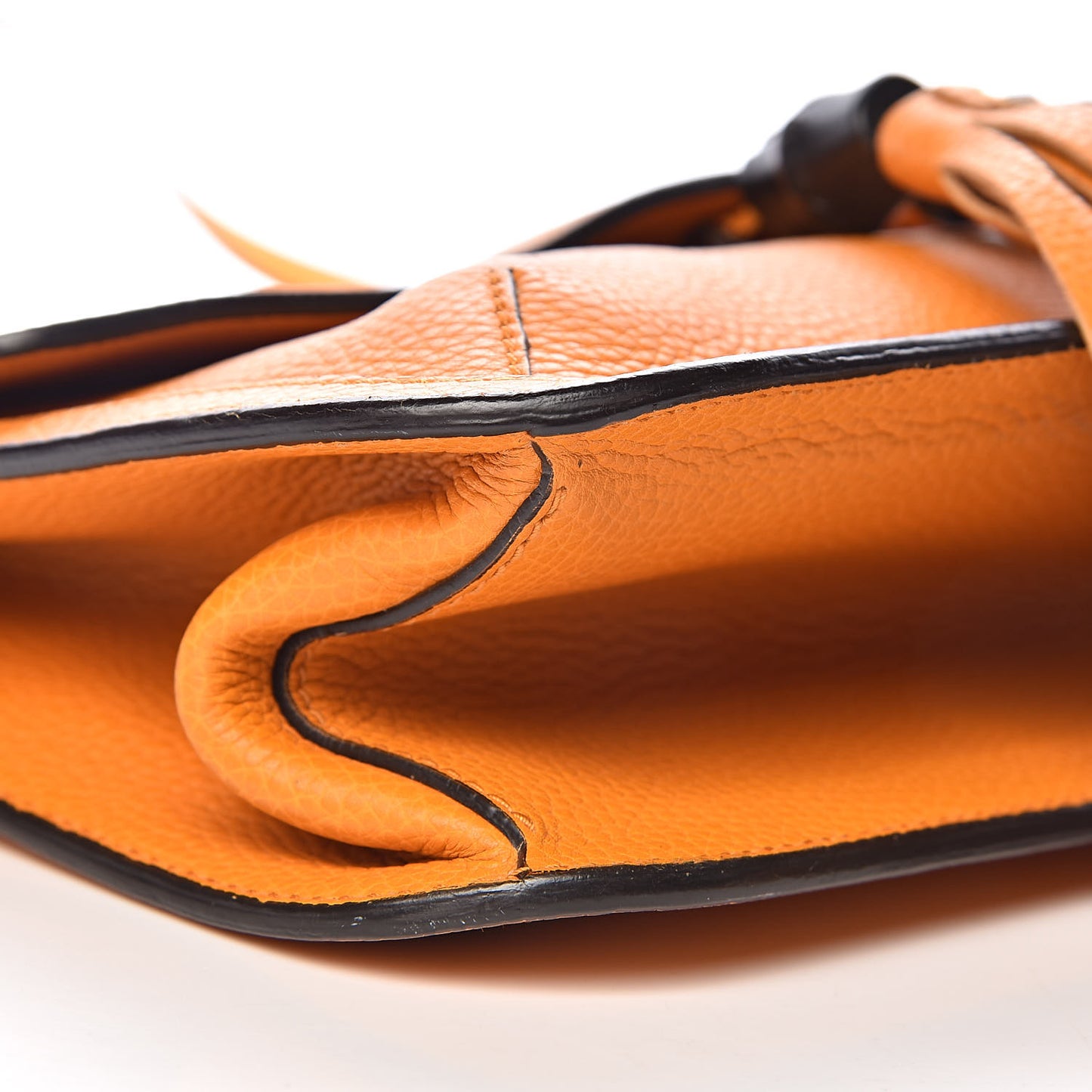 Cellarius Calfskin Medium Bamboo Daily Flap Shoulder Bag Curcuma