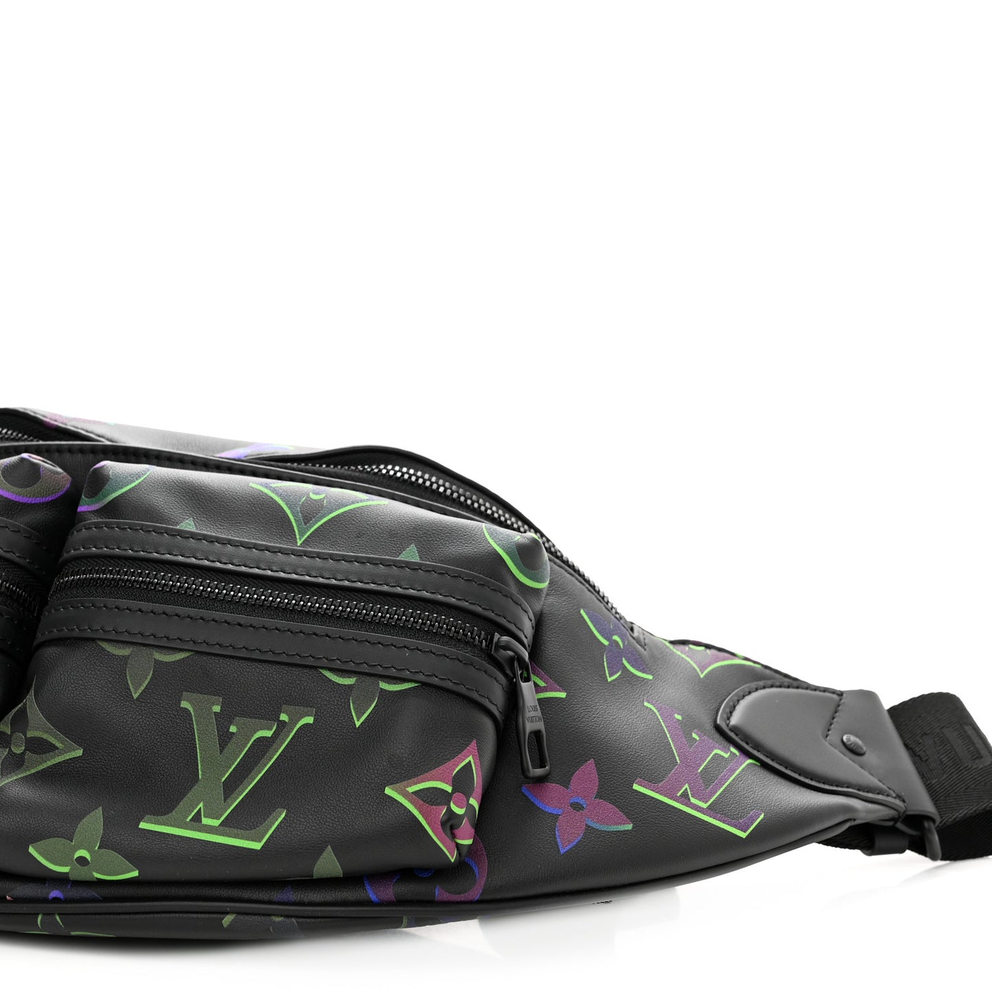 Calfskin Monogram Spotlight Comet Bumbag Black Borealis