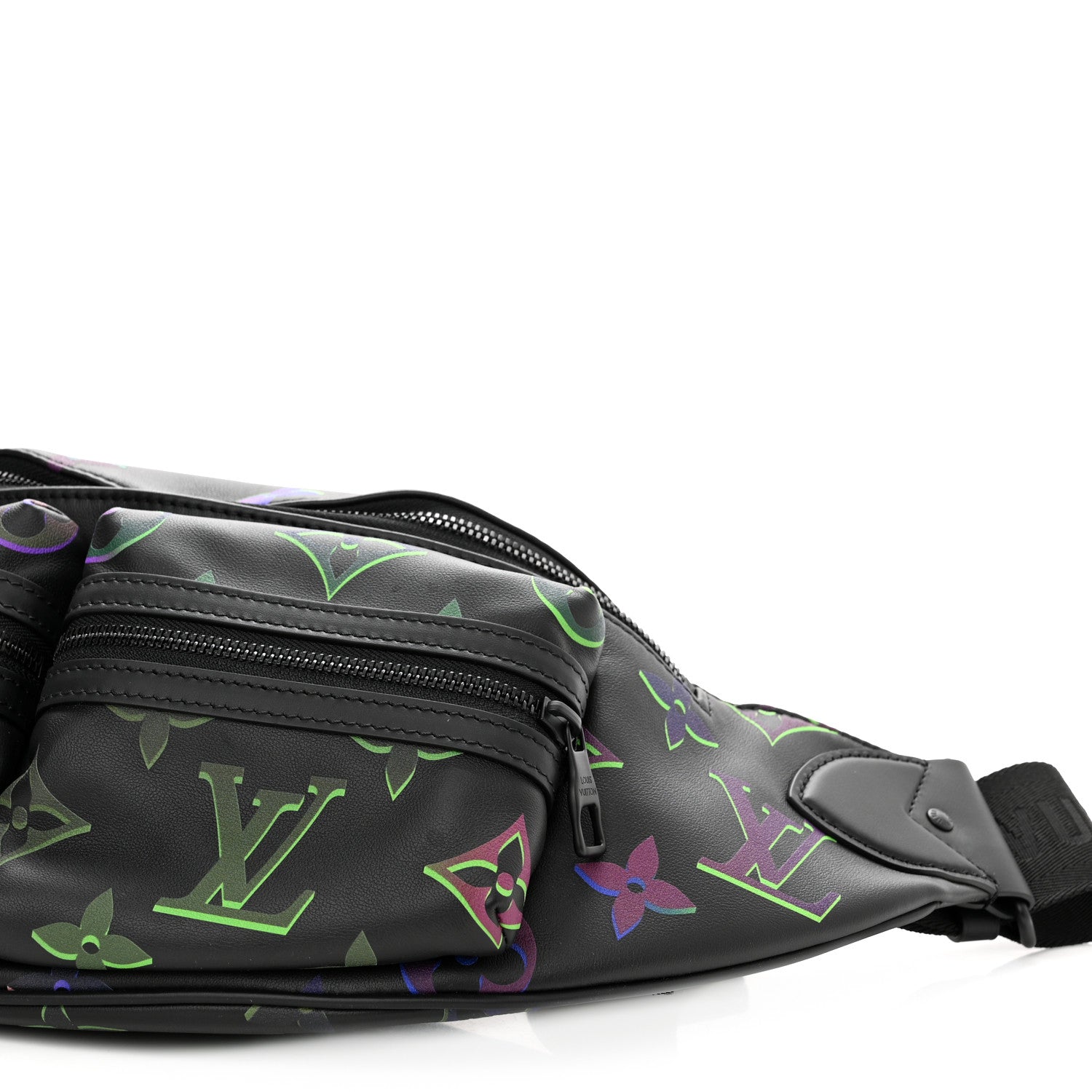 Louis Vuitton Calfskin Monogram Spotlight Comet Bumbag Black Borealis 9 of 10
