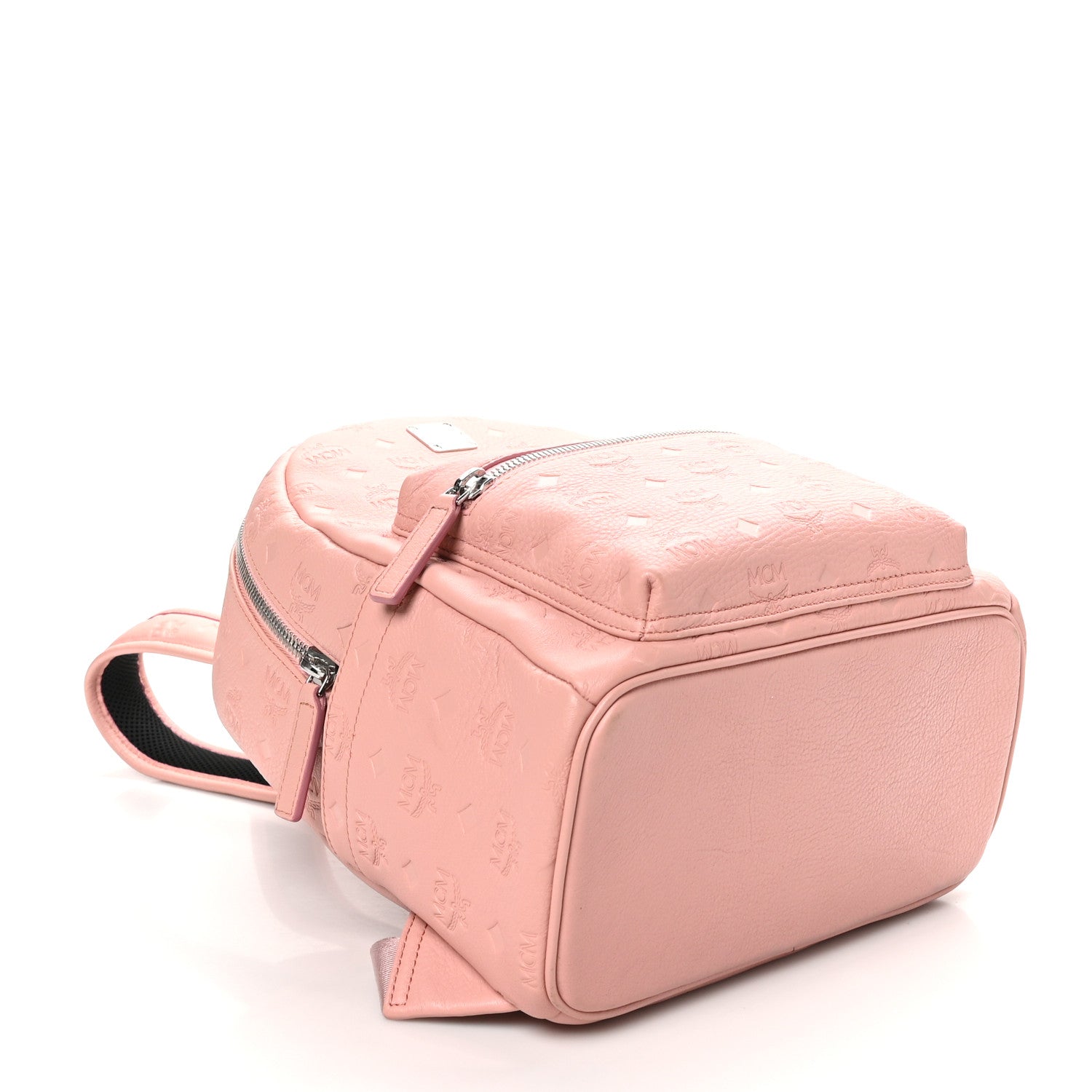 MCM Calfskin Ottomar Monogram Small Backpack Pink 4 of 9