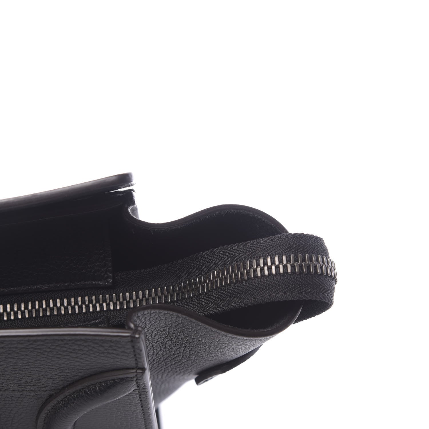 Celine Drummed Calfskin Micro Luggage Black 11 of 12