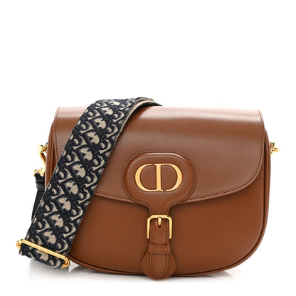 Christian Dior Box Calfskin Large Bobby Flap Dark Tan 1 of 8